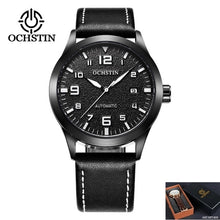 Load image into Gallery viewer, OCHSTIN Man Mechanical Pilot Wrist Watches For Men Luxury Casual Self Winding Leather Mechanic Male Clock Date relogio masculino