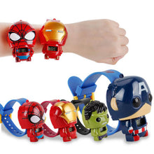Load image into Gallery viewer, 2019 QMXD Brand Wristband Hot Avengers Electric Kids Boy Watch Hulk Ironman Figure Model Toys Action Figures For Children Gifts