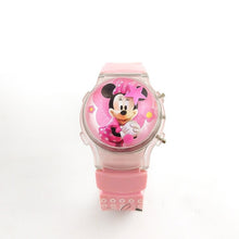 Load image into Gallery viewer, Flash Light Minnie Mouse Kids Watch Silicone Strap Girl Watch Jelly Fashion Lantern Children Watch Boy Gife Watch Reloj Mujer