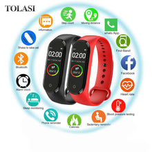 Load image into Gallery viewer, Hot New M4 Smart Sports Blood Pressure Heart Rate Monitor With Watch Men And Women Monitor Multi-Function Waterproof Bracelet