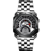 Load image into Gallery viewer, TVG Mens New Square Watch Compass Hiking Mountaineering Watch Full Steel Waterproof LED Watch Men Watch Naviforce Sport Watches