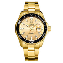Load image into Gallery viewer, LONGBO Quartz Watches Men Popular Brand Sports Wristwatches Business Stainless Steel Waterproof Clock Relogio Masculino