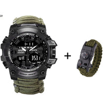 Load image into Gallery viewer, LED Military Watch with compass 30M Men Waterproof Sports Watch Men Sport Watch Shock Sport Watches Electronic Wristwatches