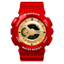 Load image into Gallery viewer, Sports Men's Watch Big Size Military Alarm Clock Luxury Brand Male Wrist Watches Led Digital Man Hour Outdoor Sport Black Gold G