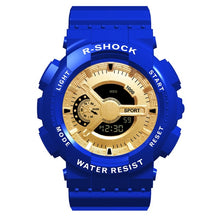 Load image into Gallery viewer, Sports Men's Watch Big Size Military Alarm Clock Luxury Brand Male Wrist Watches Led Digital Man Hour Outdoor Sport Black Gold G