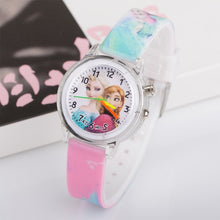 Load image into Gallery viewer, New Princess Elsa Children kid Watches Colorful Light Source Boys Watch Girls Kids Party Gift Clock Wrist Relogio Feminino