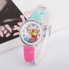 Load image into Gallery viewer, New Princess Elsa Children kid Watches Colorful Light Source Boys Watch Girls Kids Party Gift Clock Wrist Relogio Feminino