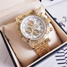 Load image into Gallery viewer, NEW Breitling Luxury Brand Mechanical Wristwatch Mens Watches Quartz Watch with Stainless Steel Strap relojes hombre automatic
