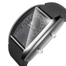Load image into Gallery viewer, 2019 New Fashion Creative Men's Fashion LED Light Flash Turbo Speedometer Sports Car Dial Decorative Meter Watch Zegarek #D