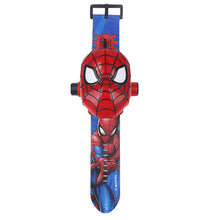 Load image into Gallery viewer, The 3 D Projection Children Watch Cartoon Ultraman Spiderman Ironman Princess Digital Watches Kids Watches Toy