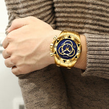 Load image into Gallery viewer, 2018 Top Brand Luxury Men Watches Gold Business Steel Clock Quartz Waterproof Sport Military Male Wristwatch Relogio Masculino