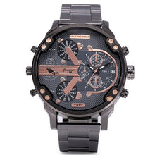 Load image into Gallery viewer, Men's Big Large Dial Watch New Fashion Individual Clock Steel Belt 7333 Quartz Watch Sports Business Hour