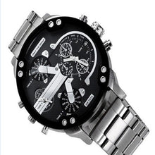 Load image into Gallery viewer, Men's Big Large Dial Watch New Fashion Individual Clock Steel Belt 7333 Quartz Watch Sports Business Hour
