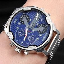 Load image into Gallery viewer, Men's Big Large Dial Watch New Fashion Individual Clock Steel Belt 7333 Quartz Watch Sports Business Hour
