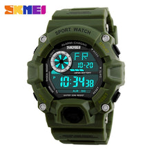 Load image into Gallery viewer, S SHOCK Men Sports Watches SKMEI Luxury Brand Camouflage Military Watches Digital LED Waterproof Wristwatches Relogio Masculino
