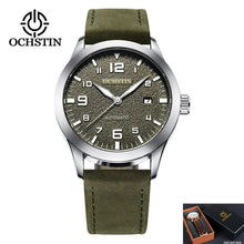 Load image into Gallery viewer, OCHSTIN Man Mechanical Pilot Wrist Watches For Men Luxury Casual Self Winding Leather Mechanic Male Clock Date relogio masculino
