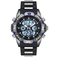 Load image into Gallery viewer, Stryve 8011 Relojes Brand Waterproof Military Sport Watches Men Stainless Steel Digital Quartz Dual Display Watch montre homme
