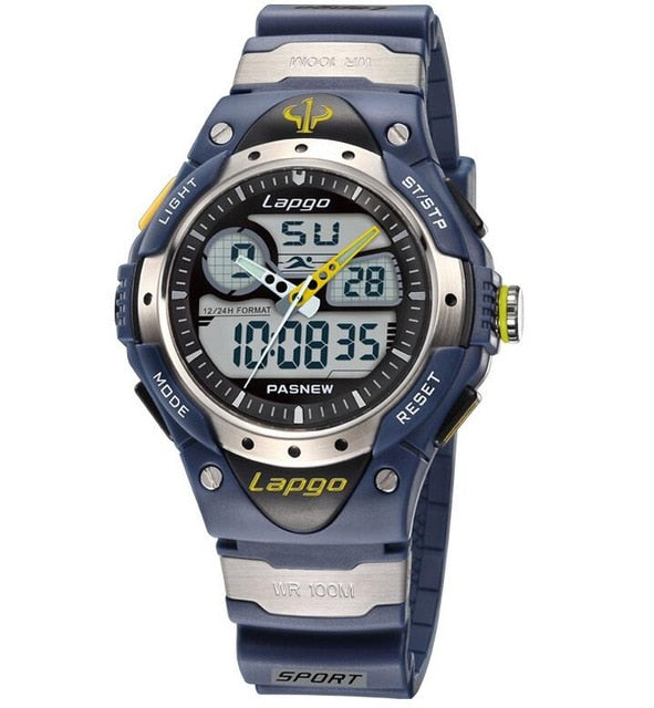 100 Meters Waterproof 2019 Fashion Brand Luxury Military Diver Quartz Watch Men Women Hiking Sports Digital LED Wrist Watch A125