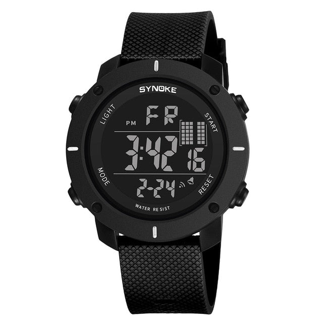 SYNOKE Men Watch Multi-Function 50M Waterproof LED Double Action Sports Watches Digital Watch 2019 Relogio Sport Masculino