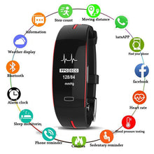 Load image into Gallery viewer, Two-tone Sport Watch Blood Pressure Detection and Heart Rate Sports Health Watch Men Digital Watch Sport Watch Men Waterproof
