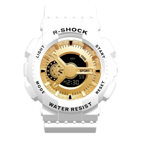 Sports Men's Watch Big Size Military Alarm Clock Luxury Brand Male Wrist Watches Led Digital Man Hour Outdoor Sport Black Gold G