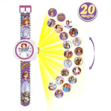 Load image into Gallery viewer, 3D Projection Minnie Unicorn Kids Watches Children Toy LED Digital Kid Boys Girls Clock Watches Spiderman Child Watch
