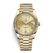 Load image into Gallery viewer, Men Watch top brand luxury 18K Gold Watch 40MM High Quality Stainless Steel Calendar genava male wristwatches rolexable watch
