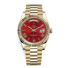 Load image into Gallery viewer, Men Watch top brand luxury 18K Gold Watch 40MM High Quality Stainless Steel Calendar genava male wristwatches rolexable watch
