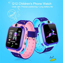 Load image into Gallery viewer, Q12 Kids Smart Phone Watch Waterproof  SOS Antil-lost GPS Finder Monitor Multifunction  For IOS Android Reloj Inteligente Nio
