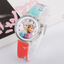 Load image into Gallery viewer, New Princess Elsa Children kid Watches Colorful Light Source Boys Watch Girls Kids Party Gift Clock Wrist Relogio Feminino
