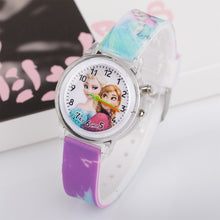 Load image into Gallery viewer, New Princess Elsa Children kid Watches Colorful Light Source Boys Watch Girls Kids Party Gift Clock Wrist Relogio Feminino
