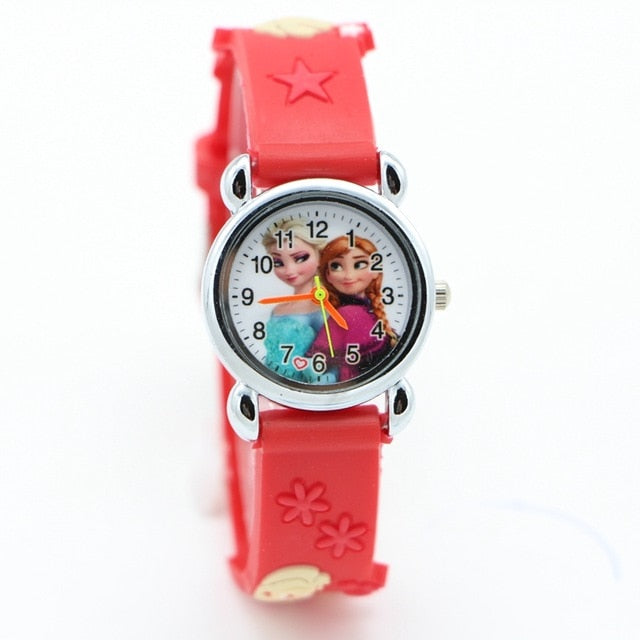New Princess Elsa Children kid Watches Colorful Light Source Boys Watch Girls Kids Party Gift Clock Wrist Relogio Feminino