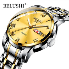 Load image into Gallery viewer, Belushi Classics Watch Quartz Watches Men Luxury Brand Watch Men Waterproof  Stainless steel Gold Date Clock relogio masculino
