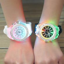 Load image into Gallery viewer, School Boy Girl  Watches Electronic Colorful Light Source Sister brother Birthday kids Gift Clock Fashion Children&#39;s Wrist Watch
