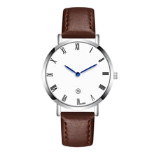 Load image into Gallery viewer, Men Watches Business Style Round Dial Quartz Soft Leather Strap Minimalist Ultrathin Wrist Watches Birthday Gift

