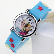 Load image into Gallery viewer, Princess Elsa Children Watches Spiderman Colorful Light Source Boys Watch Girls Kids Party Gift Clock Wrist Relogio Feminino
