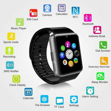 Load image into Gallery viewer, Digital LCD Watch Card Bluetooth 3.0 GT08 Wear Watch Multi-Language Health Monitoring Sports Wristband for Android phone only
